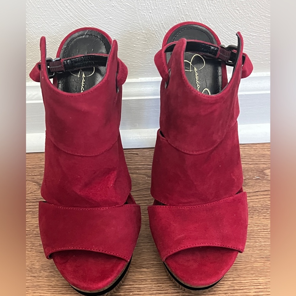 Jessica Simpson Red Heels. Size 9B